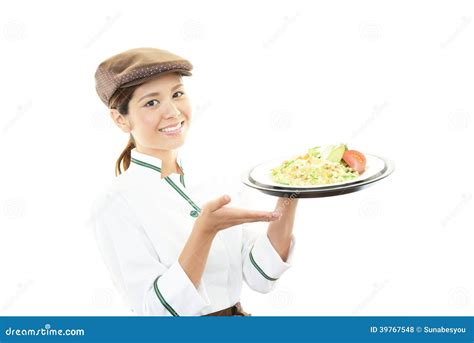 Waitress Delivering Meals To Table Stock Photo Image Of Club