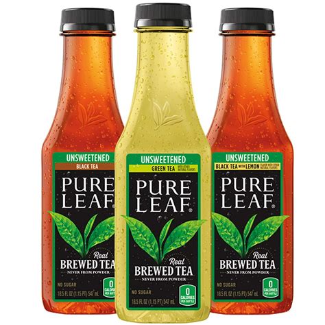 Pure Leaf Iced Tea 0 Calories Unsweetened Variety Pack 185 Fl Oz