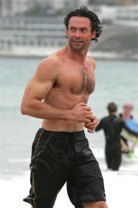 Hugh Jackman Goes For A Swim At Bondi Beach — Photos Socialite Life