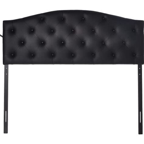 Baxton Studio Myra Modern And Contemporary Queen Size Black Faux
