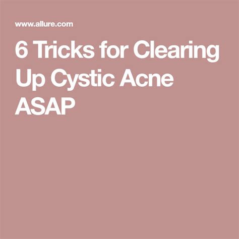 How To Treat Cystic Acne According To Dermatologists Cystic Acne