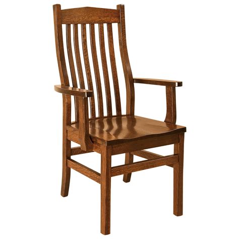 Fandn Woodworking Sullivan 15795 Arm Chair Wood Seat Mueller