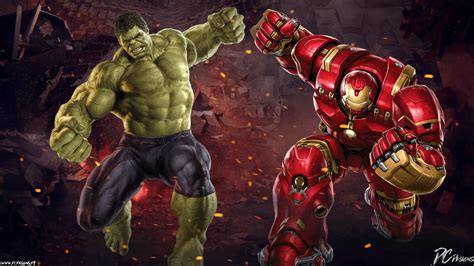 Hulk Vs Hulkbuster Wallpapers Wallpaper Cave