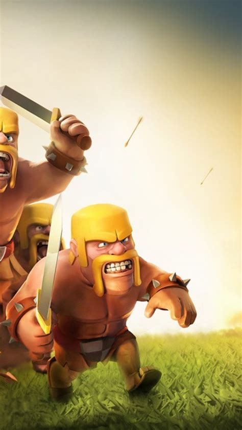Clash Of Clans Coc Wizard 3d Wallpaper For Desktop And Mobiles Iphone 5