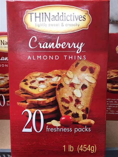 Thinaddictives Cranberry Almond Thins Harvey Costco