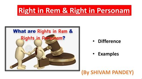 Right In Rem Right In Personam Difference Legal Reasoning