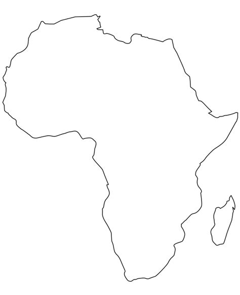 Carte Vierge De L Afrique A Imprimer Carte De La Norvege