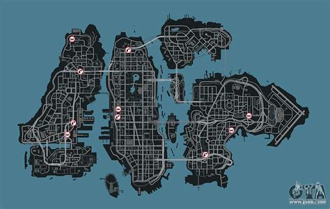 Gta 4 Garages Map Will Help You To Improve Your Car