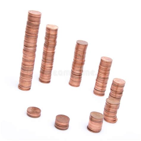 Stacks Of Copper Coins Stock Image Image Of Money Financial 40611545