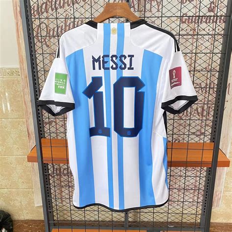 Argentina World Cup 2022 Lionel Messi Soccer Jersey Psg Fast Shipping