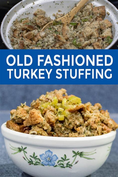 This Traditional Turkey Stuffing Recipe Made With Bread Onions Celery
