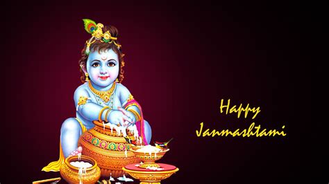 Krishna Janmashtami Hd Desktop Wallpapers Wallpaper Cave