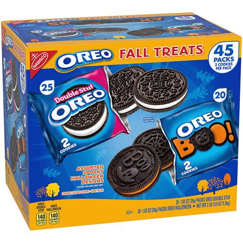 These resealable packs make preparing for trick or treaters and. Oreo Chocolate Sandwich Cookies, Fall Assortment, OREO ...