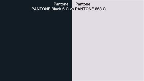 Pantone Black 6 C Vs Pantone 663 C Side By Side Comparison