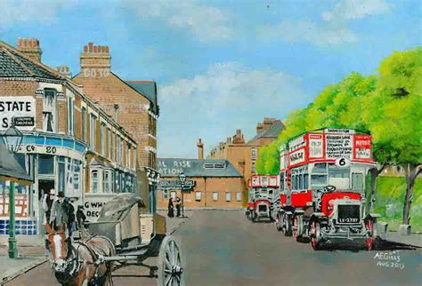 Station Road Kensal Rise Arthur Gills Paintings Rarthurgills