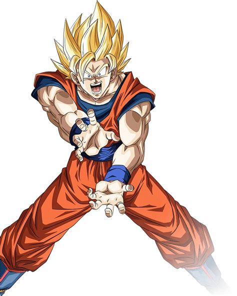 Goku Ssj Render Dokkan Battle By Maxiuchiha22 On Deviantart Anime