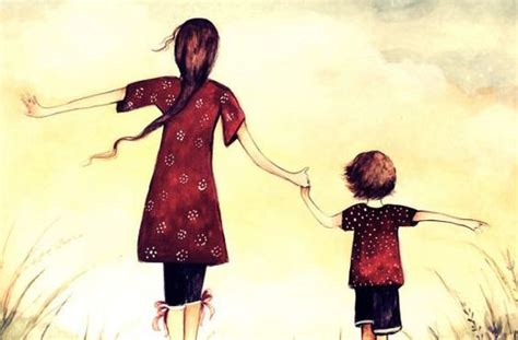 Mama E Hija Caminando Dibujo Pin De Araceli En Wallpapers Diseño