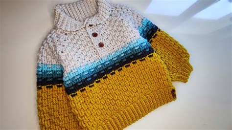 Crochet 70 How To Crochet Boys October Sweater Pullover Part 2