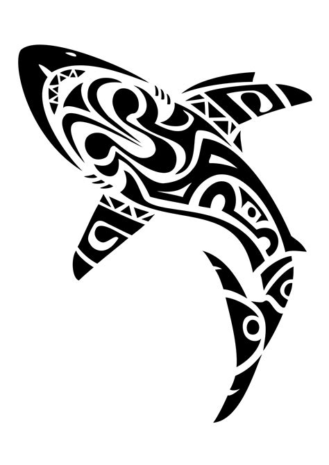 Maori Shark Maori Tattoos Maorie Tattoo Tiertattoos