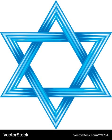 Star Of David Symbol Of Israel Royalty Free Vector Image