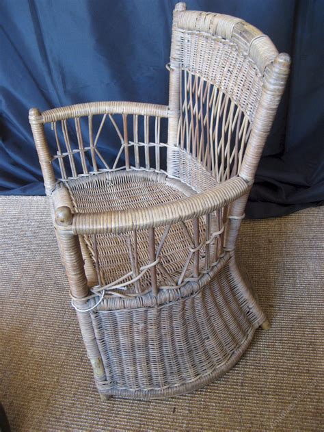 Wicker swivel chairs are a wonderful option for any outdoor space. Dryad Wicker Child's Chair - Antiques Atlas