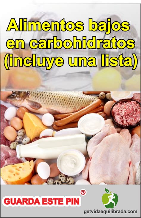 Alimentos Bajos En Carbohidratos Incluye Una Lista Vida Equilibrada