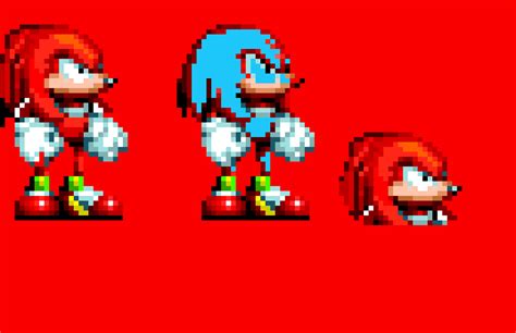 Sonic Mania Knukles Sprite Remake Pixel Art Maker