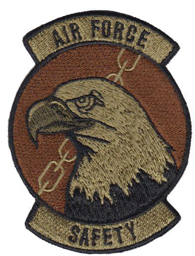 Air Force Wing Safety Badge Ocp Spice Brown Velcro Patch 2 Pack All