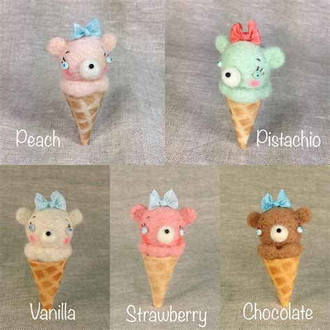 Ice Cream Cone Teddy Bear Made To Order Etsy