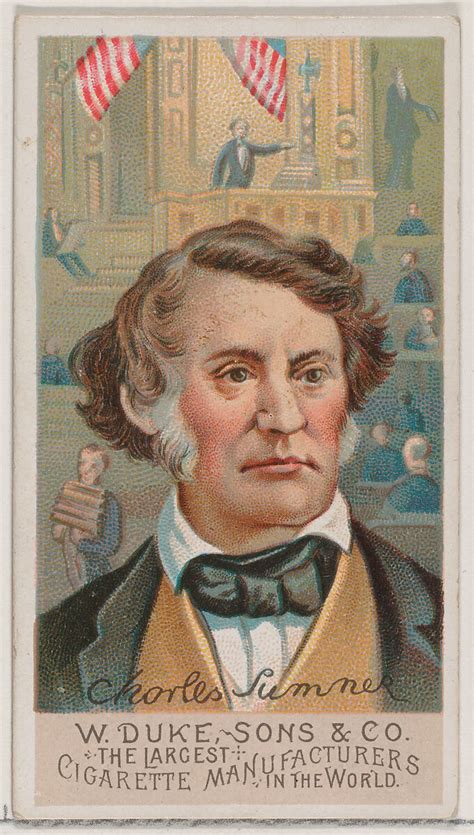 Issued By W Duke Sons And Co Charles Sumner From The Series Great