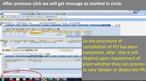 How To Canceldelete Purchase Order In Sapsaplearningsapmm Youtube