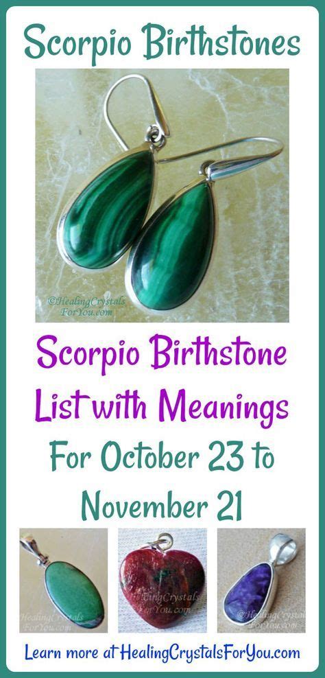 Scorpio Birthstone List Birthstones Meaning And Use 23rd Oct 21st Nov