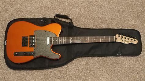 Squier Bullet Telecaster Hs In Metallic Orange Reverb