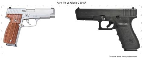 Kahr T Vs Glock G Sf Size Comparison Handgun Hero