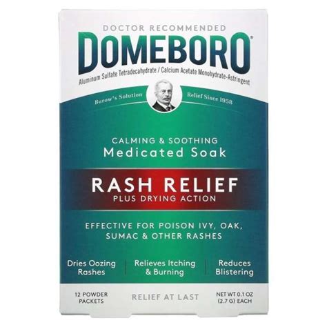 Jual Domeboro Medicated Soak Rash Relief 12 Packets Di Seller Macuma