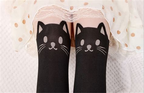 Sexy Cute Cat High Pantyhose Stocking Womens Tights For Women Girls