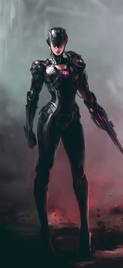 1125x2436 Artwork Cyborg Girl 4k Iphone Xsiphone 10iphone X Hd 4k Wallpapers Images