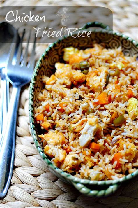 For some reason, am a kind of biryani girl! Chicken Fried Rice Recipe: Indian-Chinese Style Recipe - Edible Garden