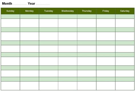 Blank Weekly Calendars Printable Activity Shelter Printable Calendars