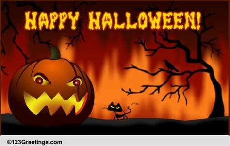 Ol Jacky Halloween Message Free Jack O Lantern Ecards Greeting