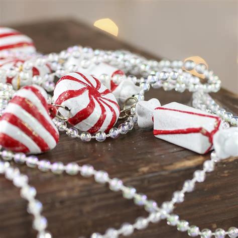 Peppermint Candy Christmas Garland Christmas Garlands Christmas And