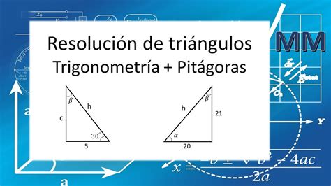 Resolución De Triángulos Trigonometría Básica Aplicaciones Youtube