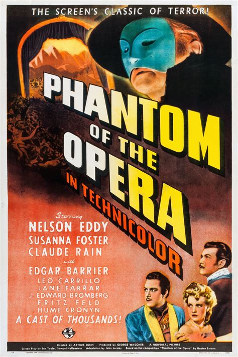 Phantom Of The Opera 1943 Posters — The Movie Database Tmdb