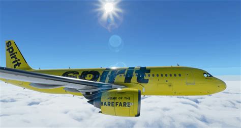 A32nx Dirty Spirit Airlines Bare Fare 4k V10 Msfs2020 Liveries Mod