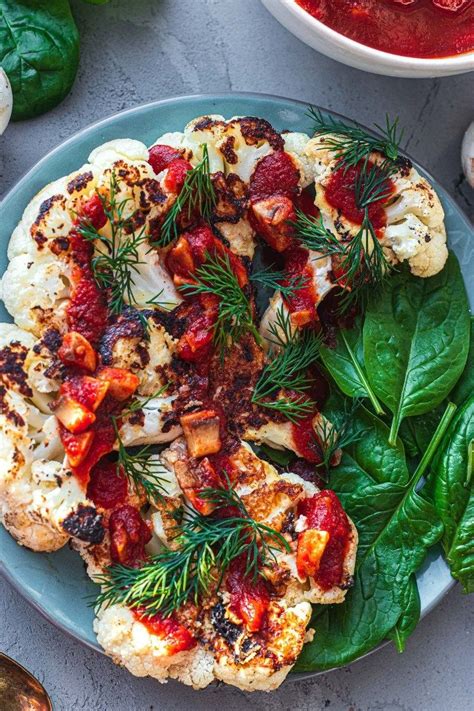 I will show this to my husband as he is the grill man and i think we will be trying this recipe. Vegan Tahini Cauliflower Steak | Recipe in 2020 (With ...