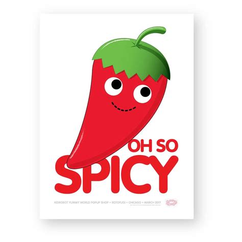 Oh So Spicy Yummy World Limited Edition Poster Rotofugi