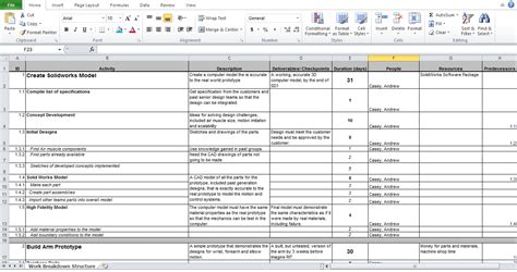 A work breakdown structure (wbs) is a breakdown of all the work that will go into completing a project. Work Breakdown Structure Excel Template (WBS) - Excel Tmp