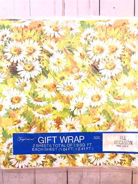 Vintage Wrapping Paper Floral Wrapping Paper All Occasion Etsy