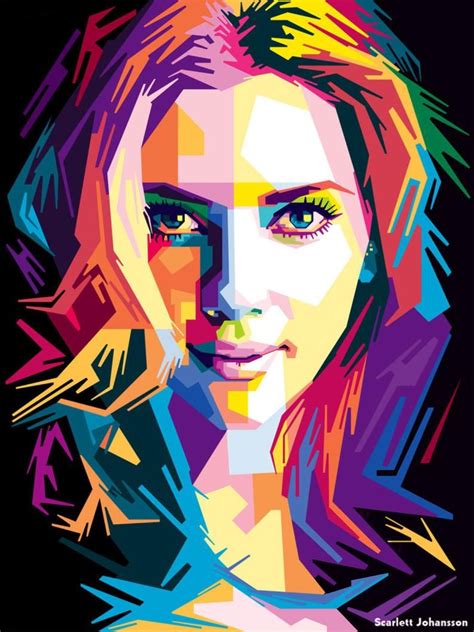 Wpap Wedhas Pop Art Portrait Modern Picasso Style Custom Digital