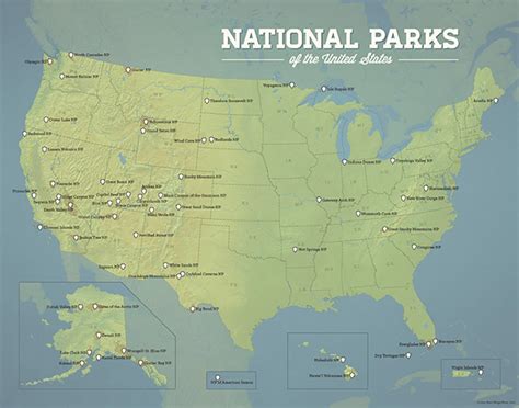 Printable National Parks Map